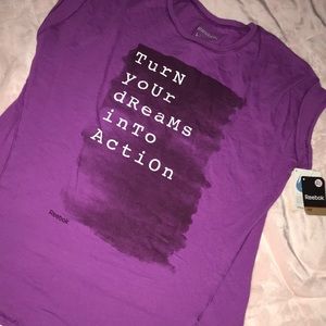 Reebok workout tee size large